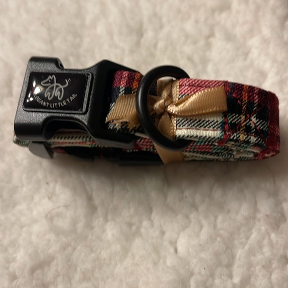 Christmas Plaid Dog Collar - Picture 2 of 5